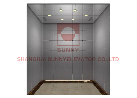 1600kg Passenger Machine Roomless Elevator With Stainless Steel Hairline / Painted