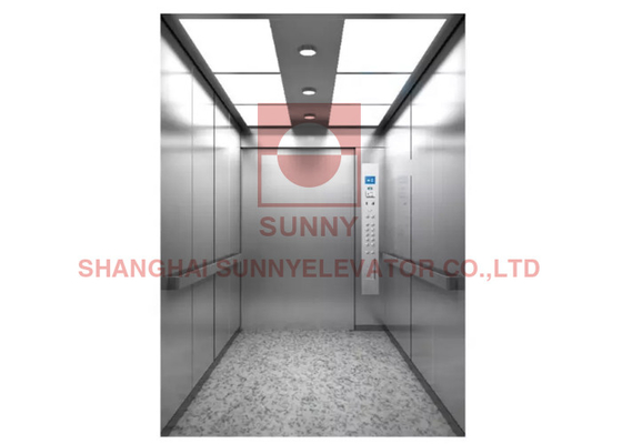 1600kg Peaceful Comfortable Hospital Elevator 1.0 - 3.0m/S