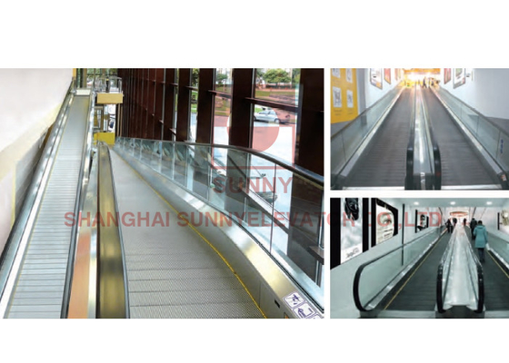 VVVF 12 Degree Moving Walkway For Indoor Airport Shopping Mall Use