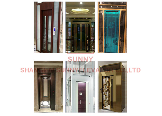 1.5m/S Luxury Decoration Villa Passenger Residential Home Elevators With Monarch Control