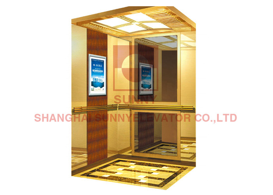 Hairline Stainless Steel Airport Elevator With Emergency Car Lighting