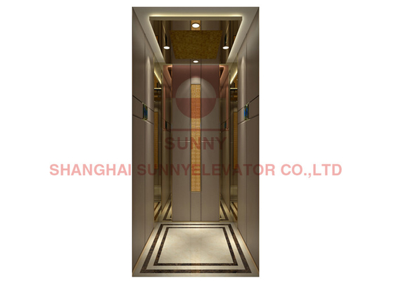 Stainless Steel Residential House Villa Elevator Low Noise  0.4m/S