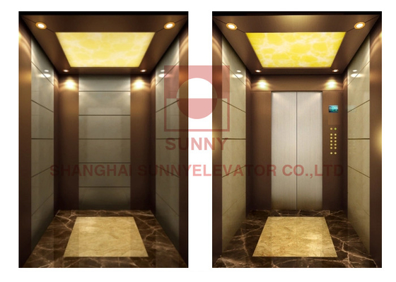 1.5m/S Luxury Decoration Passenger Home Elevator With Monarch Control