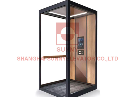 1 / 3 Floor Steel Small Residential Lift Elevator Duty Cross Customized Anti Box Style Living Graphic
