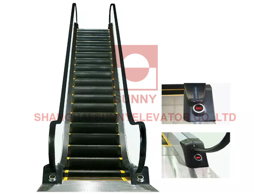0.5m/s Stainless steel Shopping Mall Escalator AC Geared Traction System