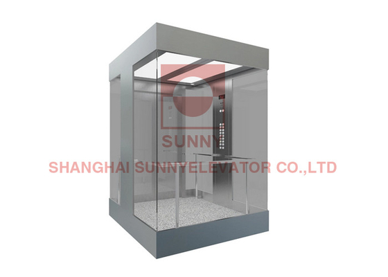 0.4m/s AC Driving Type Panoramic Elevator Glass Sightseeing Home Lift