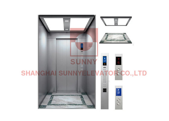 800 - 1250kg Home Shopping Center Passenger Elevator Lift Small Machine Room