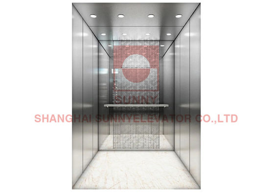 Stainless Steel 304 Passenger Elevator with VVVF Control System and 1600kg Load Capacity