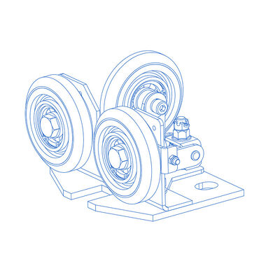 Rubber/PU Material Semi-Elastic Roller Guide Shoe Elevator Safety Parts