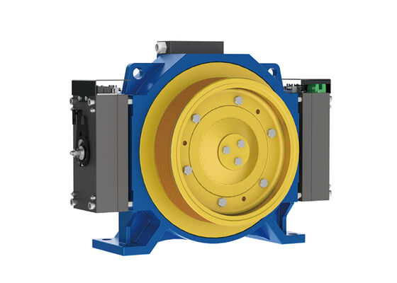 1.0–1.75 m/s Rated Speed Permanent Magnet Synchronous Gearless Traction Machine with Φ320 mm Sheave and 3000 kg Load