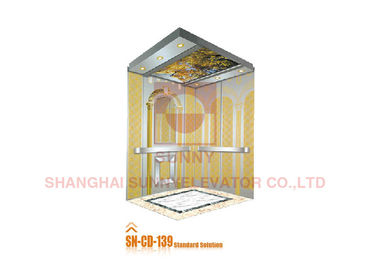Etched Finish Gold Decorative Stainless Steel Elevator Sheet with Elevator Spare Parts