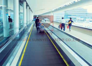 Outdoor 12° Angle Moving Walk Escalator 5.5kw Motor Capacity High Performance