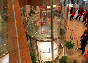 1350kg Glass Panoramic Lift Circular Elevators With CE ISO Approved