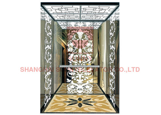 Glass Shaft Load 320kg Panoramic Passenger Lift Elevator With Stainless Steel 304