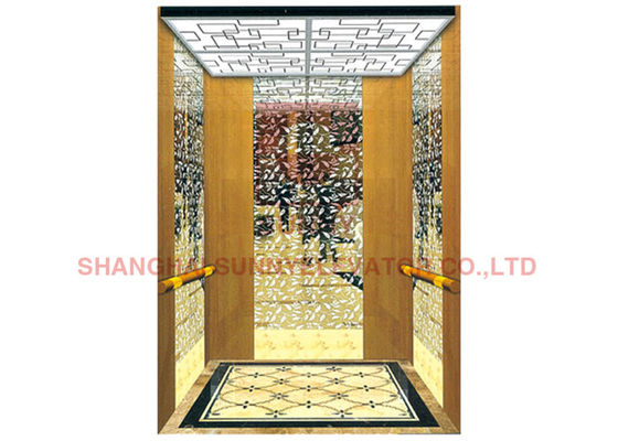Marble Flooring Load 400kg 0.4m/S Passenger Elevator For Home Use