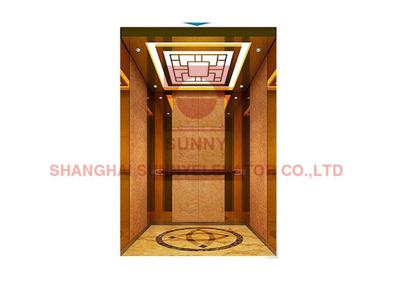 ISO9001 Mirror Villa 450kg 800MM Passenger Elevator With Center Opening Door