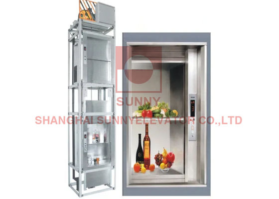 ISO9001 PC Control 0.4m/S 630kg Kitchen Food Service Elevator Lift