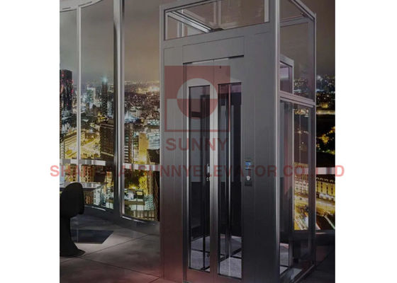 Semicircular Observation Three Sides Panoramic Elevator For hotels