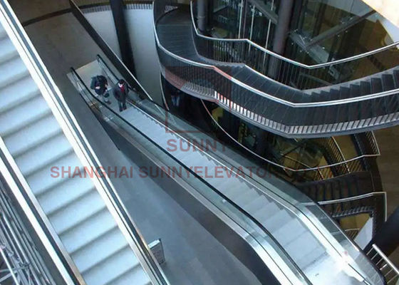 Three Cascade VVVF Commercial Escalator with Stainless Steel 304 Structure and 0.5m/s Speed