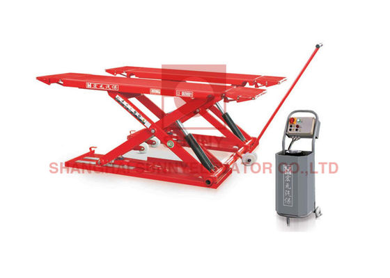 Rising Fling  Mid Position Electric Hydraulic Car Scissor Lift With Safety Alarm Device