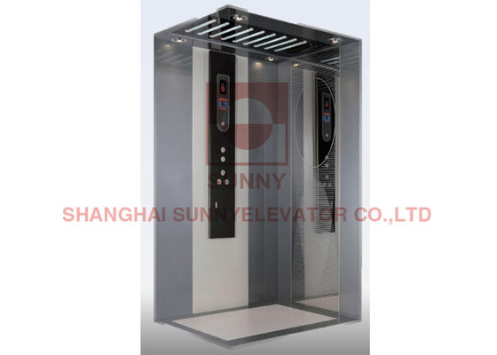 1600kg Roomless MRL Gearless Elevator  With Deceleration Device