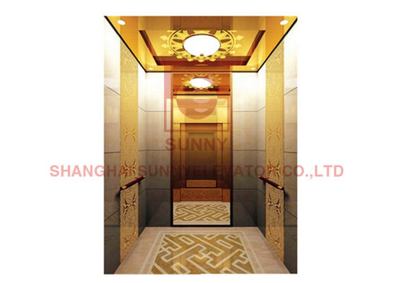 1600kg 2.55m/S Stainless Steel Apartment Building Elevator Passenger