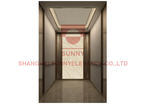 1000kg Commercial Building MRL Roomless Passenger Elevator With Elevator Wire Rope
