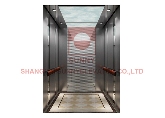 Elegant 400KG Low Noise Residential Home Elevators , Noiseless PVC Flooring Passenger Elevators