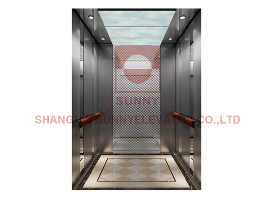 Elegant 400KG Low Noise Residential Home Elevators / Noiseless PVC Flooring Passenger Elevators