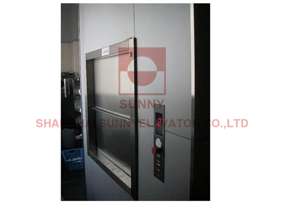 AC VVVF Stainless Steel Dumbwaiter Elevator Mirror Etching Stainless Steel