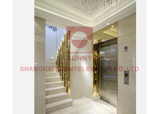 4 Floors Electric 3.0m/S AC Panoramic Home Elevator With Small Machine Room