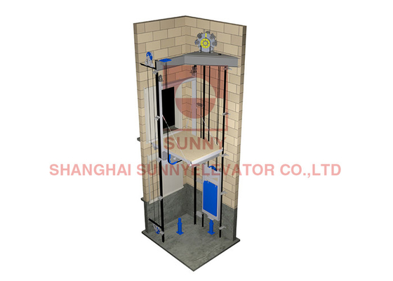 220V Stainless Steel Gearless Machine Room Less Elevator Residential Passenger Lift