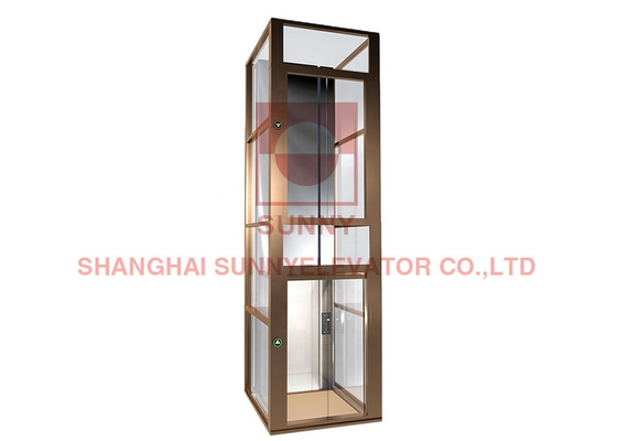 Custom Hydraulic Residential Home Elevators Indoor 0.4m/S Center Opening Door