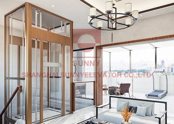 VVVF Hydraulic Small Residential Elevator Mini Home Lift For Home Usage