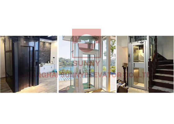 Aluminum Home Passenger Inexpensive Home Elevator Lift 320kg 400g 450kg