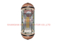 Stainless Steel Panoramic Elevator Decoration 1.0m / S With Single Tube Handrail