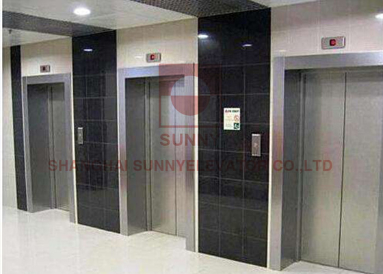 1600kg Passenger Machine Roomless Elevator With Stainless Steel Hairline / Painted