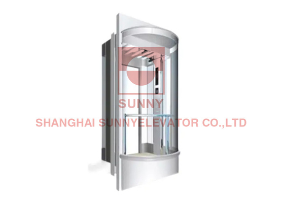630kg Machine Room Less Elevator Home Glass Door Elevator Lift