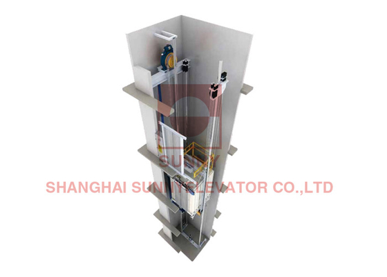 630kg Machine Room Less Elevator Home Glass Door Elevator Lift