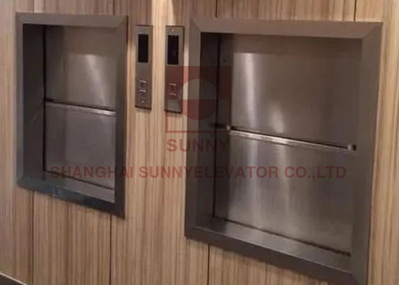 Factory Dumbwaiter Lift Residential Kitchen Food Elevator 0.4m/S With Emergency Stop Switch