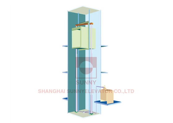 Factory Dumbwaiter Lift Residential Kitchen Food Elevator 0.4m/S With Emergency Stop Switch