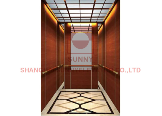 320 - 400kg VVVF Drive Technology Ventilated Home Elevators With Protective Net