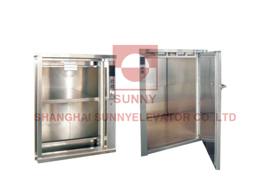 250kg Load 0.4m/S Speed Kitchen Elevator Dumbwaiter Elevator With Sider Door