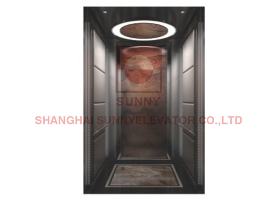 Residential Apartment Machine Room Less Or MR Passenger Lift With Tempered Glass Or Stainless Steel