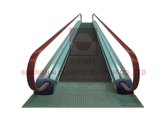 Aluminium Alloy Moving Walkway With Hairline Stainless Steel Inner Outer Decking With Lighting