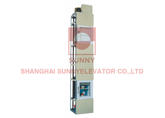 0.4m/S Kitchen Food Dumbwaiter Elevator With VVVF Frequency Modulation Technology