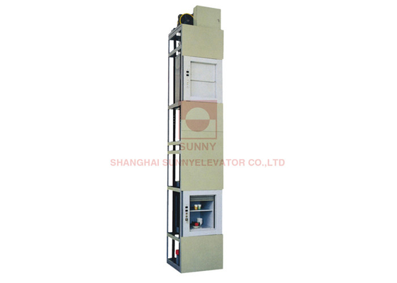 0.4m/S Kitchen Food Dumbwaiter Elevator With VVVF Frequency Modulation Technology