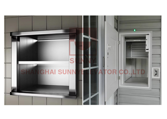 10 Year Lifespan Guaranteed For Dumb Waiter Elevator With Galvanized Steel Structure