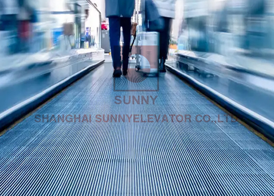 0/12 Degree Energy Saving Moving Street Walking Moving Sidewalk For Shopping Mall