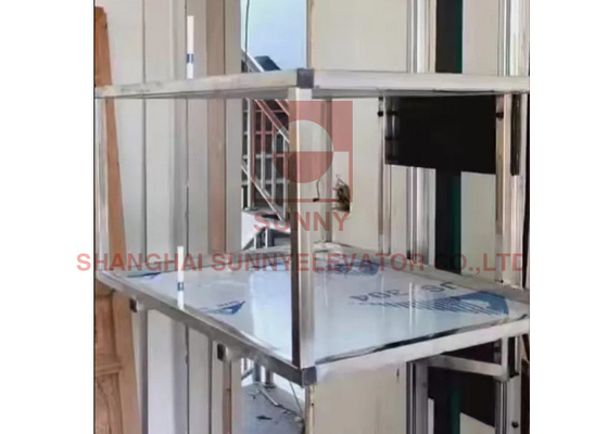 Restaurant Kitchen Mini Food Elevator 100kg Dumbwaiter Lift Elevator Modern 304 Stainless Steel